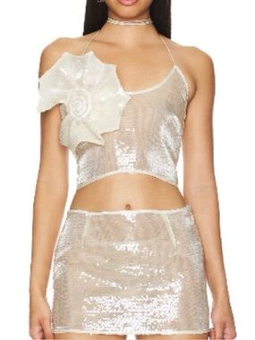 Revolve • Miscreants (short) Harper skirt ivory and Top NWT
• MSRP $995 • US 4
